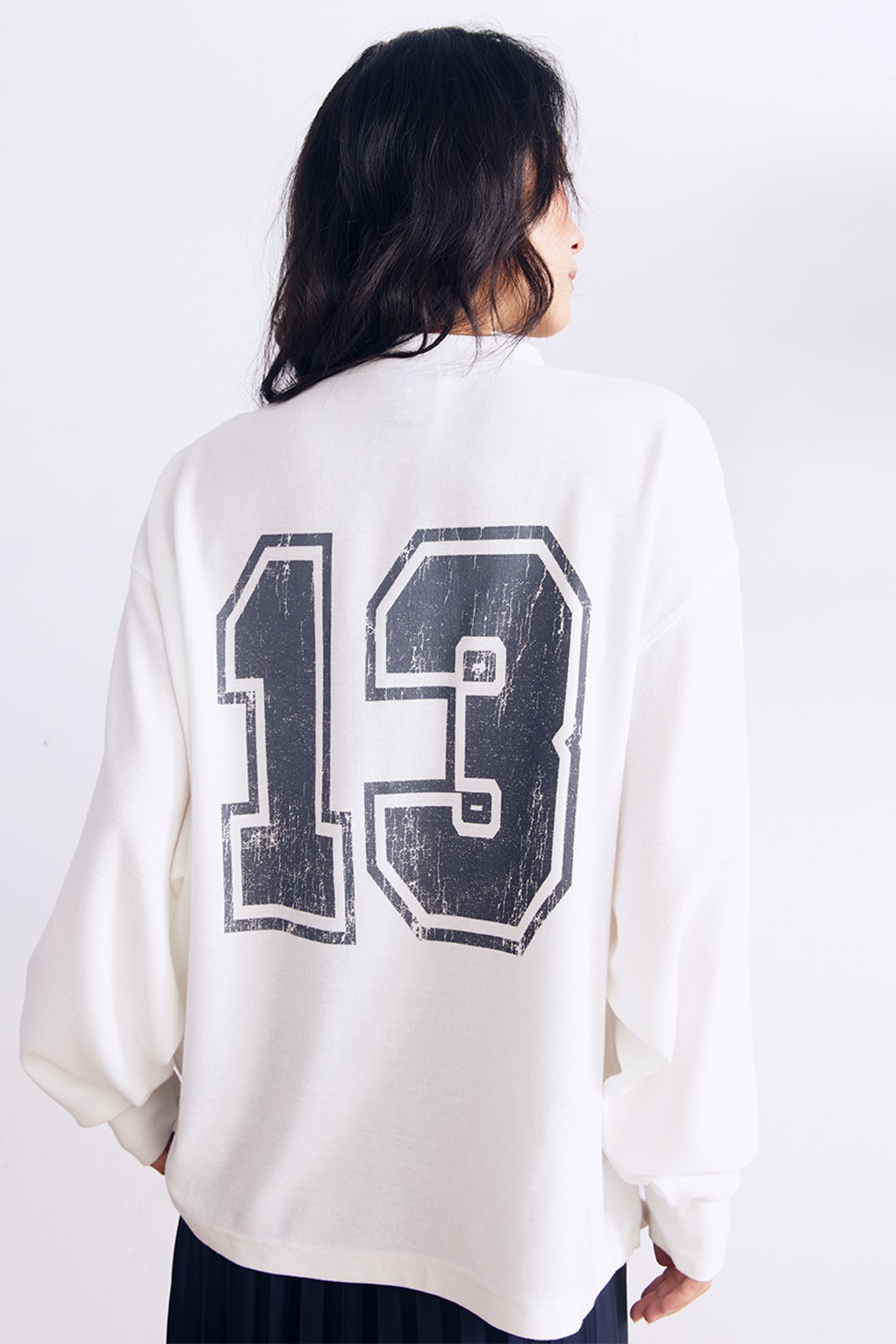 BURNIN*97'Series Worn Slogan Waffle Henley Collar Long Sleeve T-shirt - PSYLOS 1, BURNIN*97'Series Worn Slogan Waffle Henley Collar Long Sleeve T-shirt, T-shirt, Burnin, PSYLOS 1